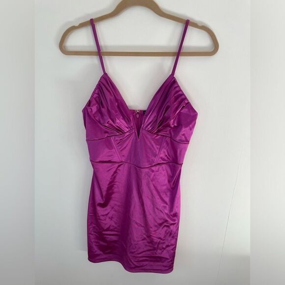 Thirty Thirty Womens Purple Mini Party Dress M NWT - Picture 1 of 7